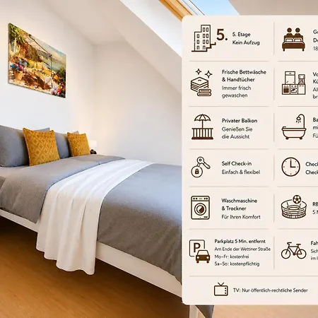 Cozy With Balkony Center 아파트 라이프치히